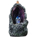 Creative Resin Backflow Incense Burner Crystal Cave Led Night Light Incense Creative Ornaments